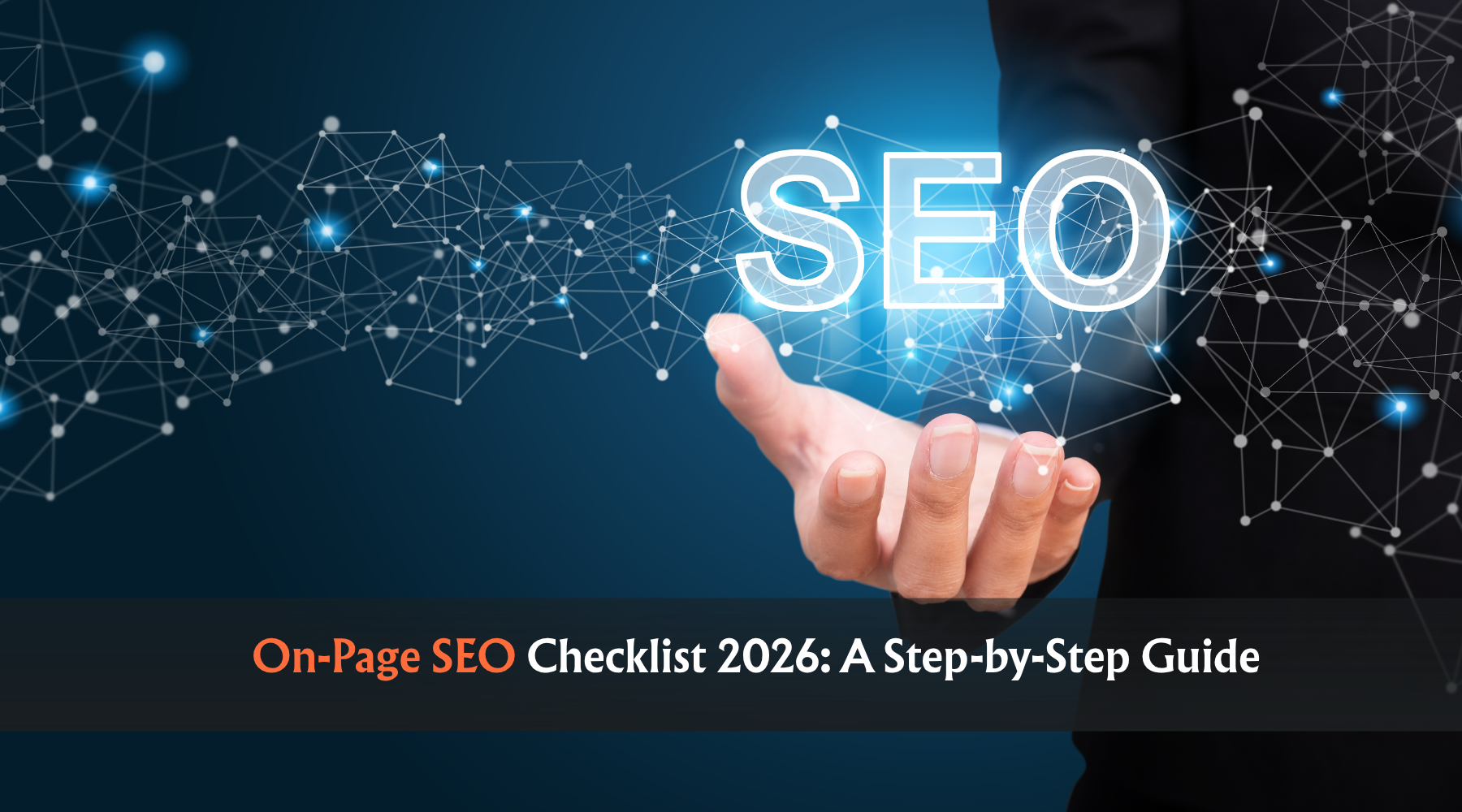 On-Page SEO Checklist 2026 guide with SEO concept illustration