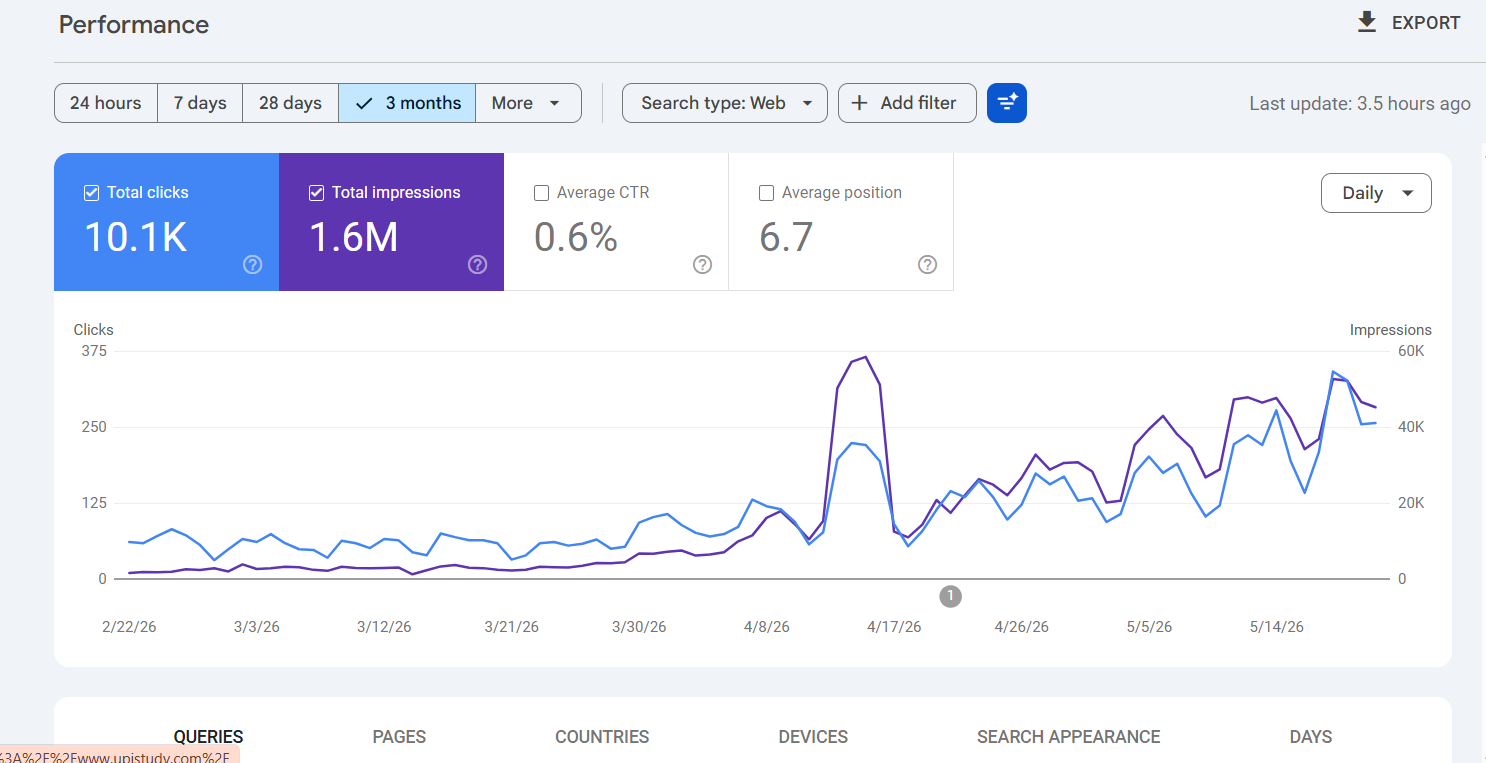 Search Console result screenshot 5