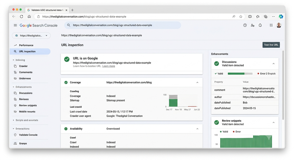 Check URL indexing in Google Search Console